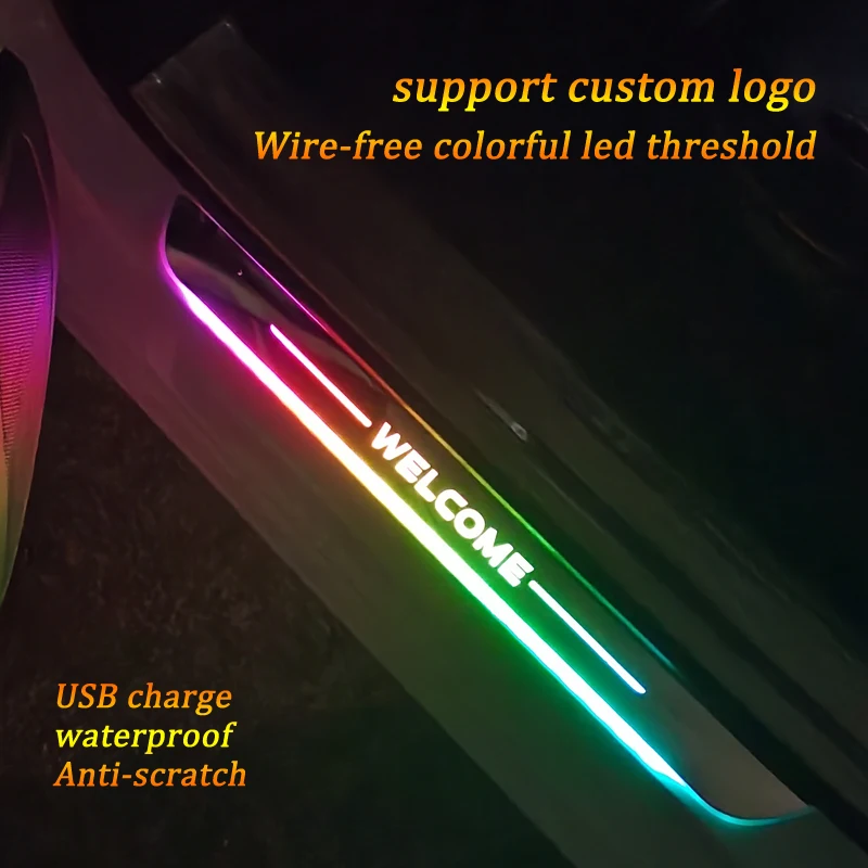12V LED Welcome Pedal Car Scuff Plate Pedal Threshold Door Sill Pathway Light USB Power For Chrysler SRT Interior Accessories
12V LED Welcome Pedal Car Scuff Plate Pedal Threshold Door Sill Pathway Light USB Power For Chrysler SRT Interior Accessories