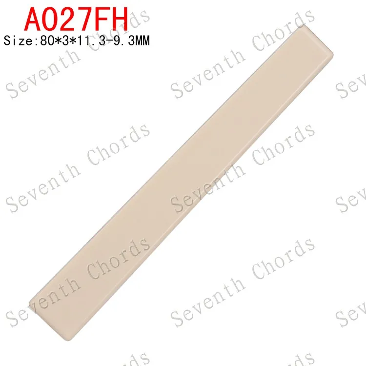 2 Pcs Size 80*3*11.3-9.3MM String Bridge Saddle for Classic Guitar - Made of Plastic - A027FH
2 Pcs Size 80*3*11.3-9.3MM String Bridge Saddle for Classic Guitar - Made of Plastic - A027FH
