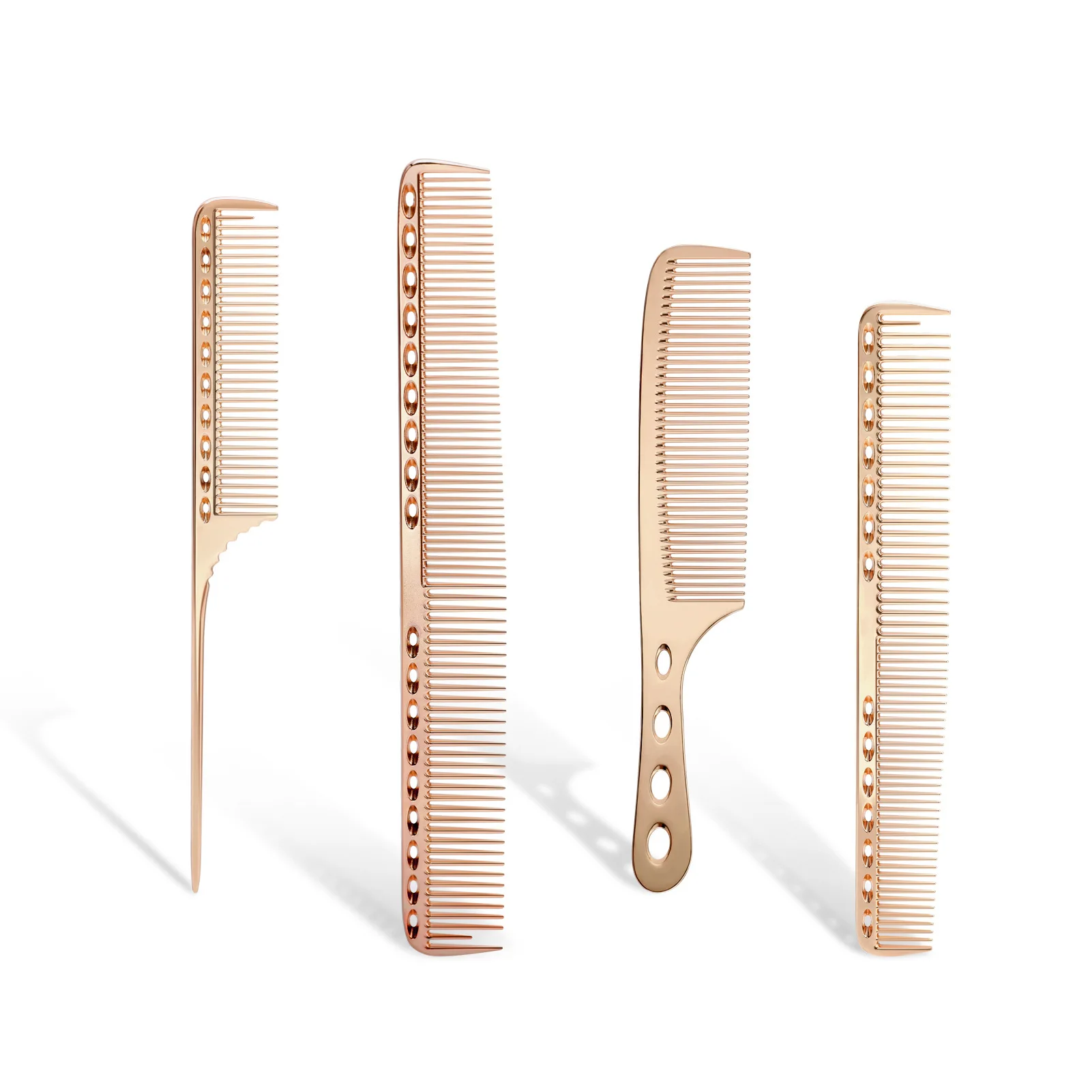 4 Types/set Professional Aluminum Dressing Comb Metal Hair Combs for Hair Styling Hair Cutting Comb Hairstyle Barber Accessories
4 Types/set Professional Aluminum Dressing Comb Metal Hair Combs for Hair Styling Hair Cutting Comb Hairstyle Barber Accessories