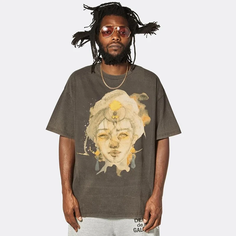 Harajuku GALLERY Statue Print Retro Washed Cotton T-shirt Gallery New Short-sleeved Men Women 1:1 Oversized T Shirt
Harajuku GALLERY Statue Print Retro Washed Cotton T-shirt Gallery New Short-sleeved Men Women 1:1 Oversized T Shirt