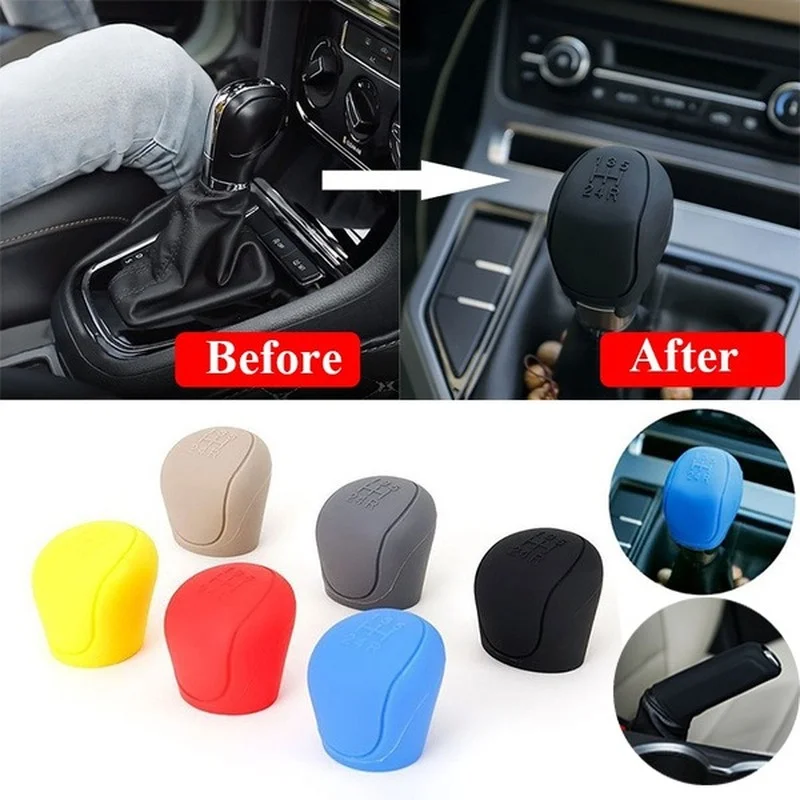 Silicone Gear Shift Knob Cover Gear Shift Set Non Slip Grip Handle Case Automobiles Gear Shift Collars Car Interior Accessories
Silicone Gear Shift Knob Cover Gear Shift Set Non Slip Grip Handle Case Automobiles Gear Shift Collars Car Interior Accessories
