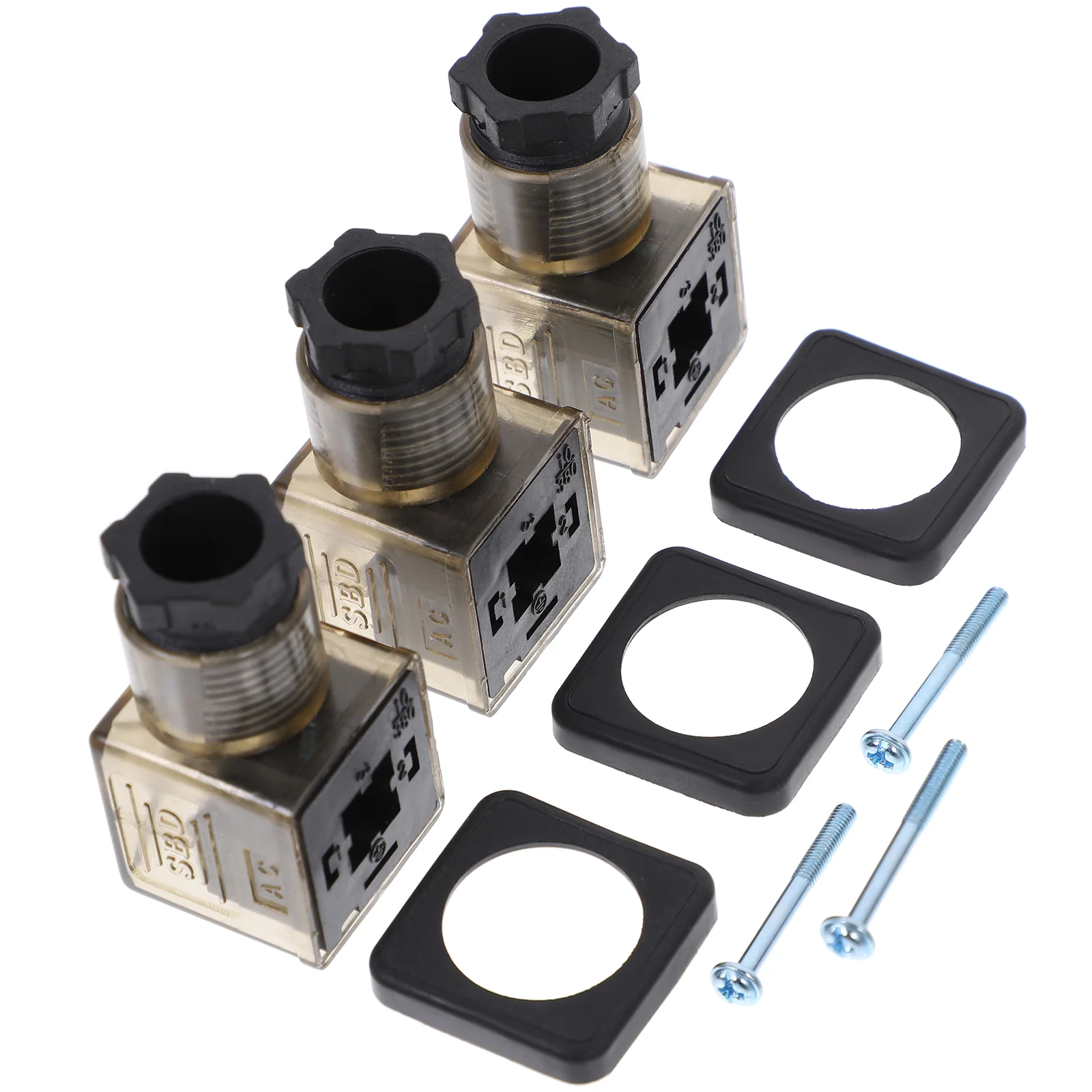 3pcs Professional Solenoid Coil Plug Solenoid Junction Box Solenoid Connector Solenoid Coil Connector
3pcs Professional Solenoid Coil Plug Solenoid Junction Box Solenoid Connector Solenoid Coil Connector