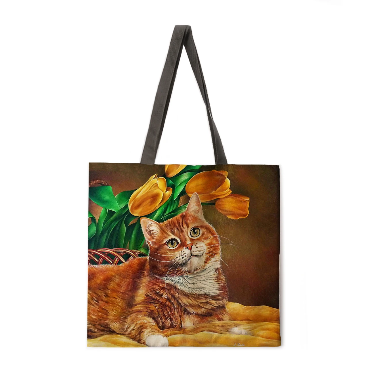 Personalized Women's Shopping Bags Cat & Lifestyle Printed Fabric Totes Foldable Reusable Fashion Totes
Personalized Women's Shopping Bags Cat & Lifestyle Printed Fabric Totes Foldable Reusable Fashion Totes