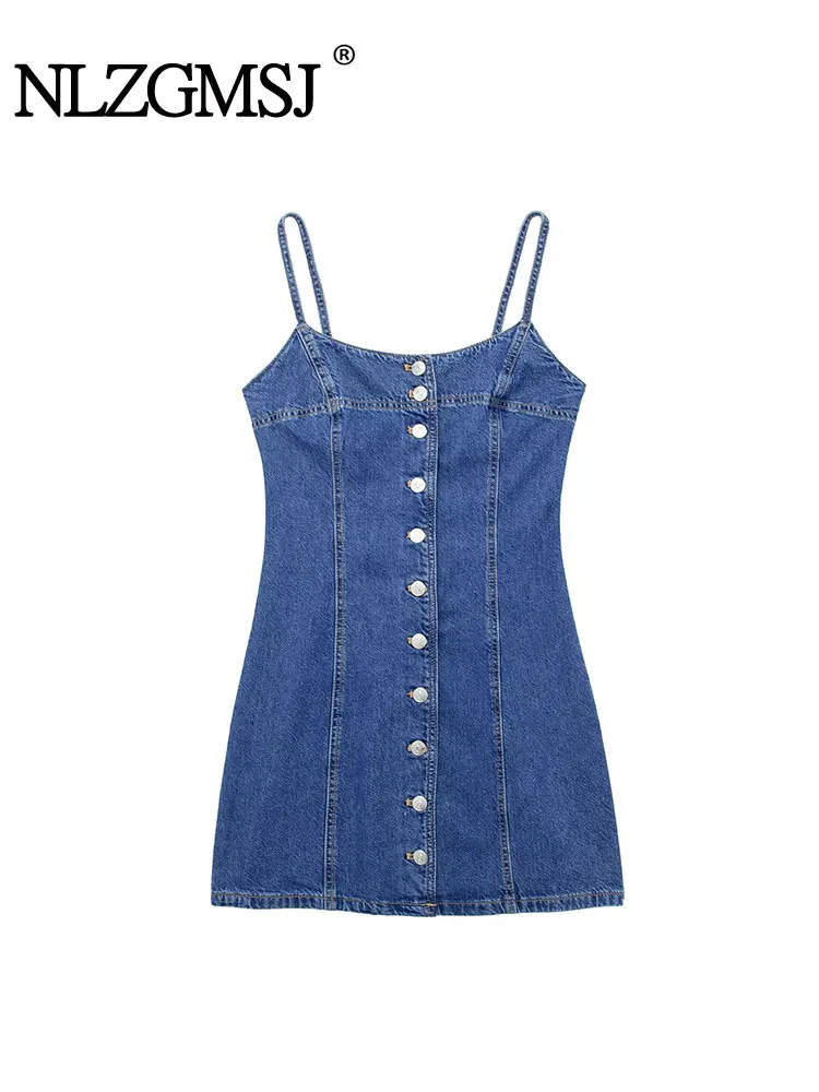 Nlzgmsj TRAF Dress Women Summer Mini Dress Sexy Strappy Denim Dress Female Straight Skirt Tops Straps Backless Dress
Nlzgmsj TRAF Dress Women Summer Mini Dress Sexy Strappy Denim Dress Female Straight Skirt Tops Straps Backless Dress