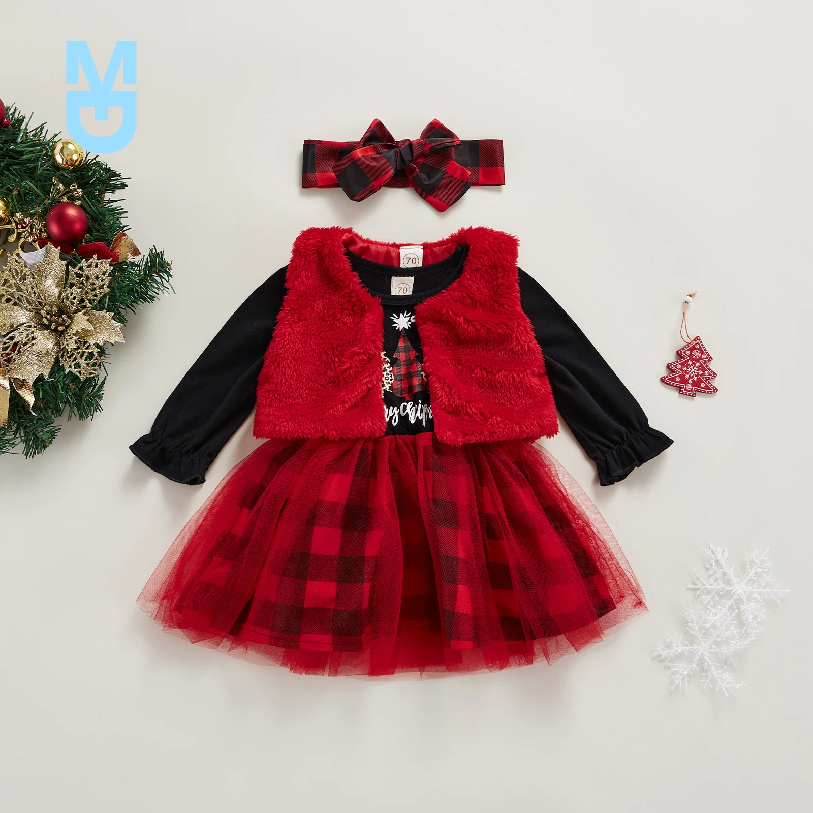 New born Baby Girls Clothes Sets Fashion Christmas Dress Plush vest Headband 3Pcs Autumn Winter Toddler Infant Clothing Outfits
New born Baby Girls Clothes Sets Fashion Christmas Dress Plush vest Headband 3Pcs Autumn Winter Toddler Infant Clothing Outfits