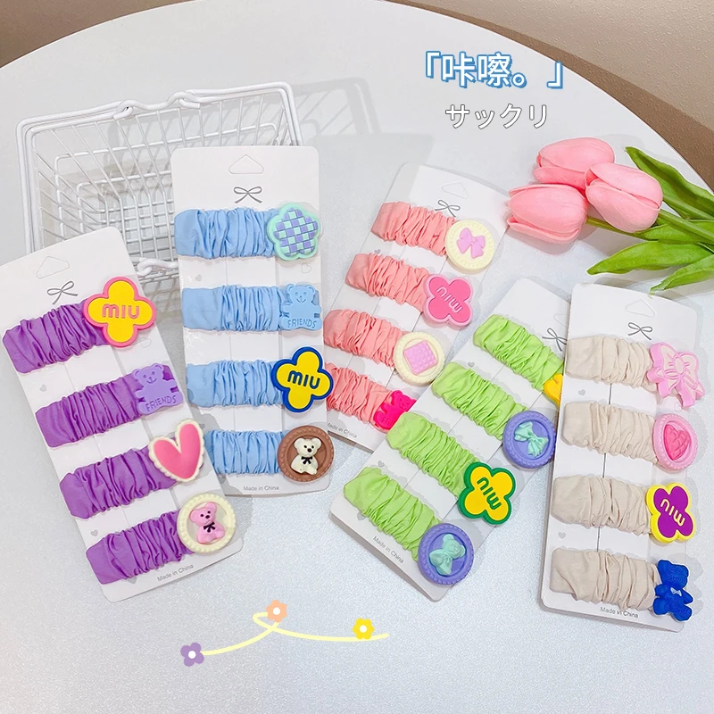 4Pcs/Set Cute Bear Flowers Love Bow Hair Clips For Girls Children Sweet Hair Decorate Hairpins Barrette Fashion Hair Accessories
4Pcs/Set Cute Bear Flowers Love Bow Hair Clips For Girls Children Sweet Hair Decorate Hairpins Barrette Fashion Hair Accessories