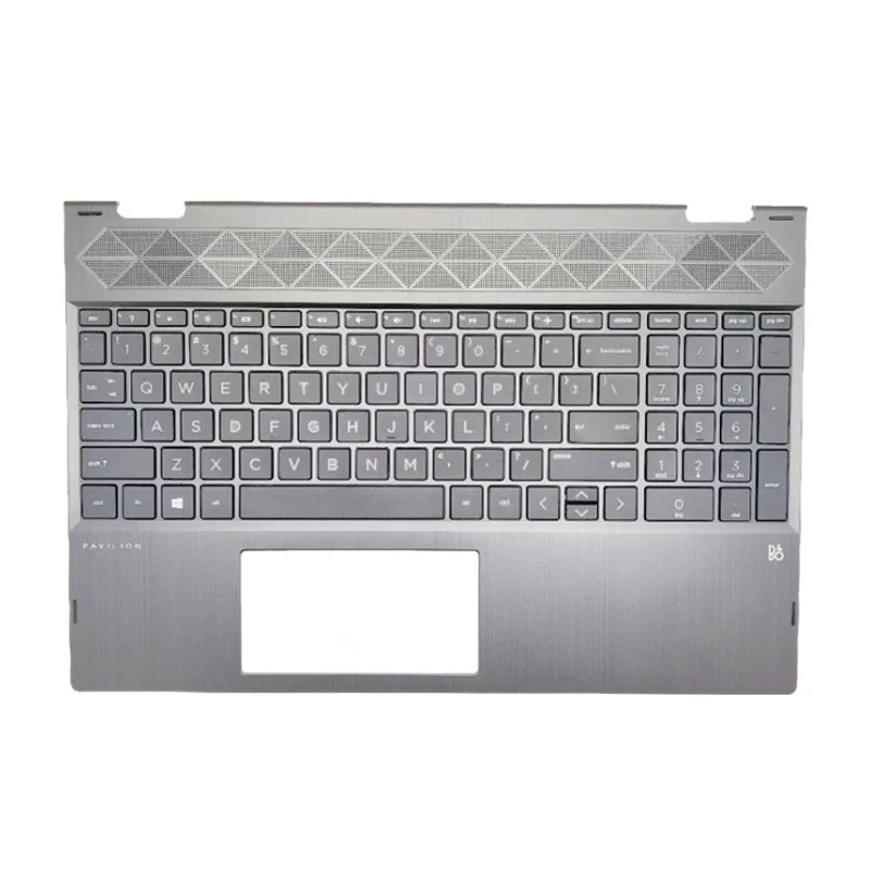 

Suitable For The New HP Pavilion X360 15-CR TPN-W132 Palm Rest English keyboard Silver Edge Shell