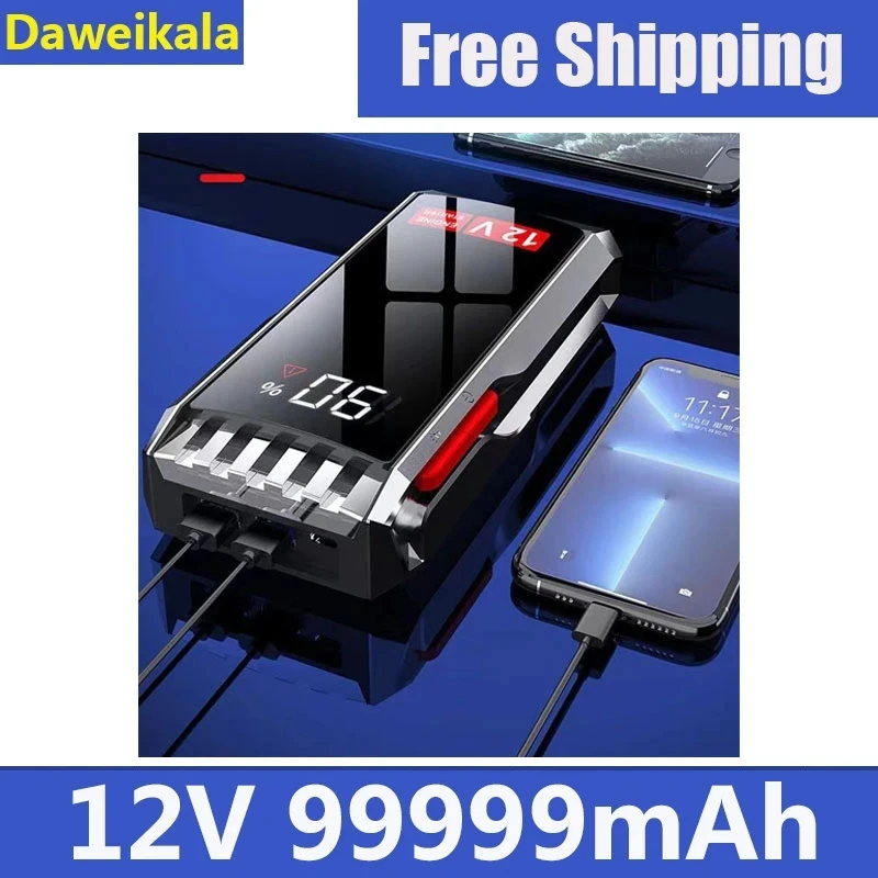 Car Jump Starter Starting Device Battery Power Bank 99999mAh Jumpstarter Auto Buster Emergency Booster Car Charger Jump Start
Car Jump Starter Starting Device Battery Power Bank 99999mAh Jumpstarter Auto Buster Emergency Booster Car Charger Jump Start