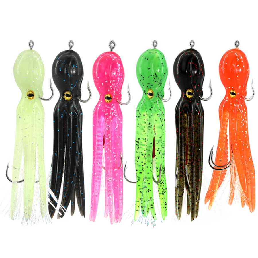 6pcs Octopus Swimbait 11CM 22G Soft Fishing Lure with Skirt Tail Lingcod Rockfish Jigs for Saltwater Ocean Fishing
6pcs Octopus Swimbait 11CM 22G Soft Fishing Lure with Skirt Tail Lingcod Rockfish Jigs for Saltwater Ocean Fishing