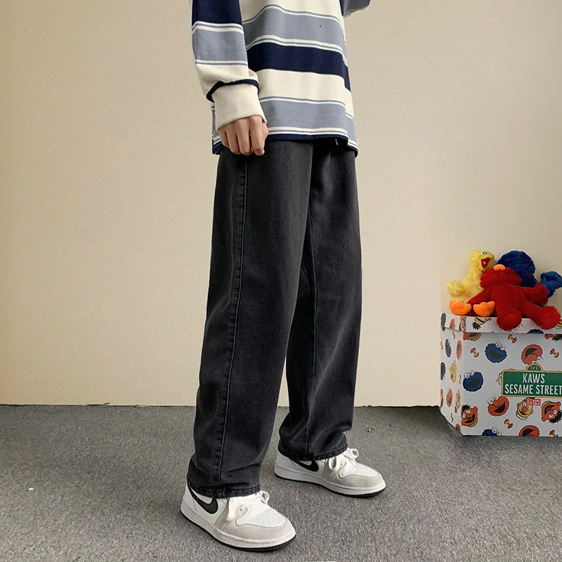2022 Autumn New Streetwear Baggy Jeans Men Korean Fashion Loose Straight Wide Leg Pants Male Brand Clothing Black Light Blue
2022 Autumn New Streetwear Baggy Jeans Men Korean Fashion Loose Straight Wide Leg Pants Male Brand Clothing Black Light Blue