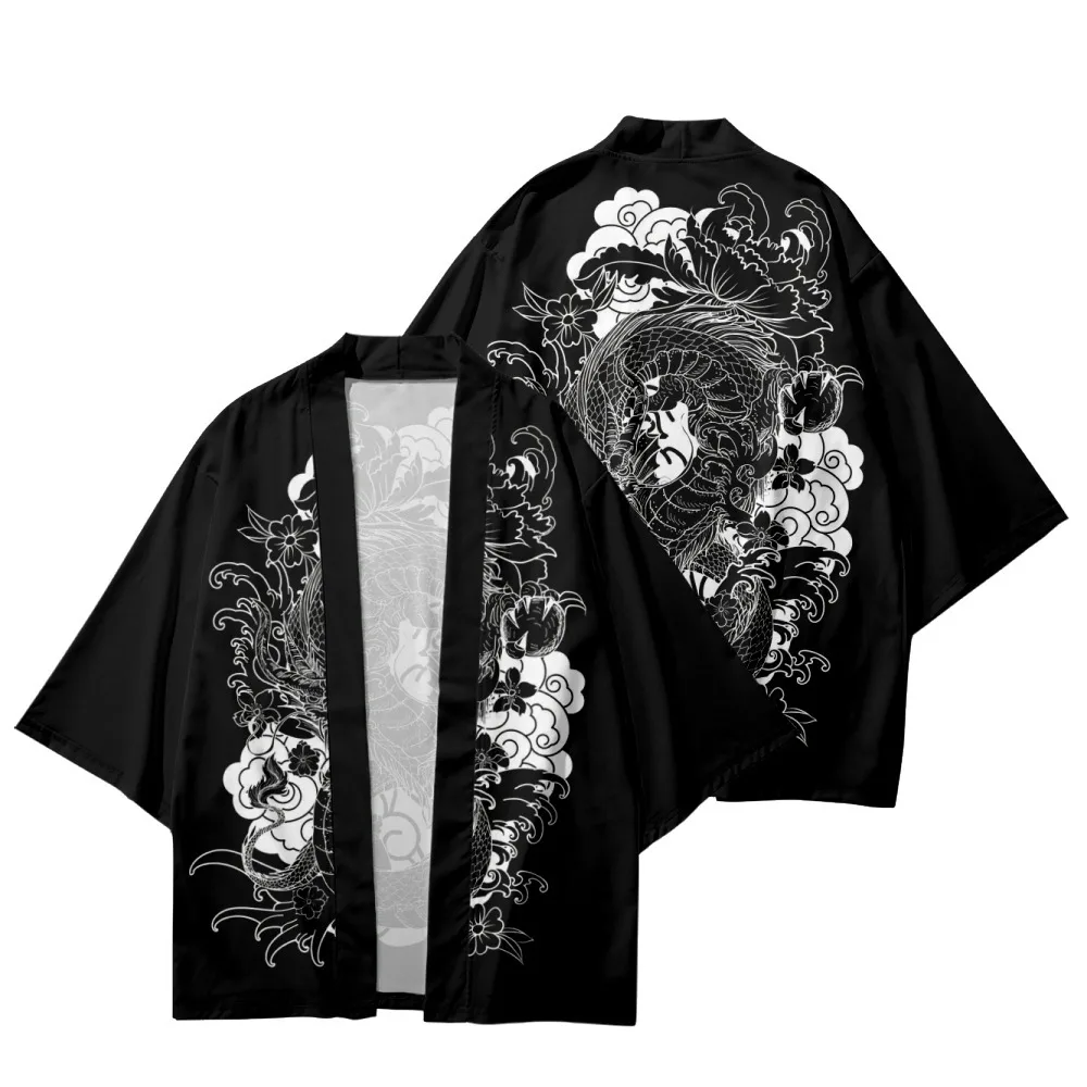 Traditional Kimono Men Women Cardigan Yukata 2022 Summer Cartoon Dragon Print Shirt Japanese Samurai Boy girls Haori Robe
Traditional Kimono Men Women Cardigan Yukata 2022 Summer Cartoon Dragon Print Shirt Japanese Samurai Boy girls Haori Robe