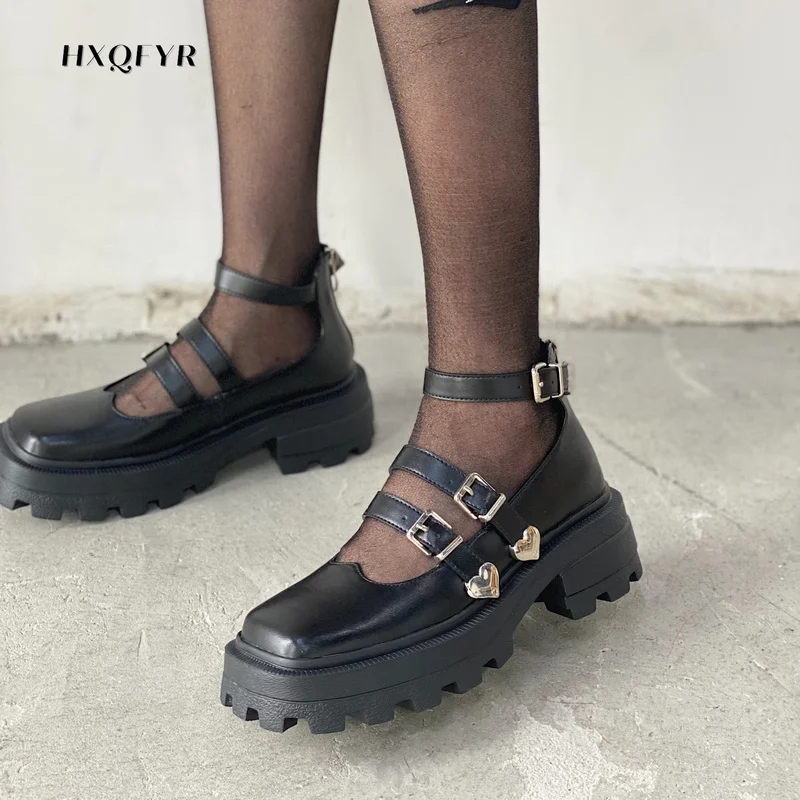 Shoes for Women 2022 Metal Buckle Mary Janes Shoes Women Back Thick Platform Shoes Ladies Ankle Strap Square Heels Lolita Shoe
Shoes for Women 2022 Metal Buckle Mary Janes Shoes Women Back Thick Platform Shoes Ladies Ankle Strap Square Heels Lolita Shoe