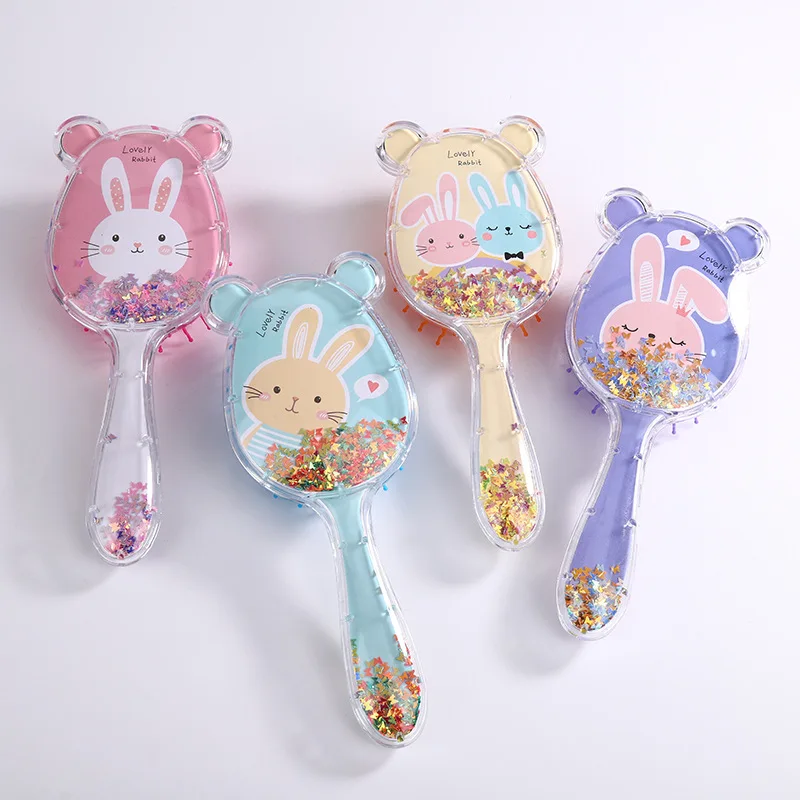 Cute Cartoon Air Cushion Massage Hairbrush Comb Bear Ear Sequins Quicksand Anti-knot Curly Hair Brush for Baby Girls Accessories
Cute Cartoon Air Cushion Massage Hairbrush Comb Bear Ear Sequins Quicksand Anti-knot Curly Hair Brush for Baby Girls Accessories
