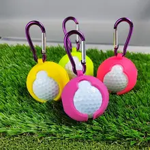 1Pcs Portable Park Golf Ball Protective Holder Cover Golf Ball Silicone Sleeve non-stick Protective Cover Golf Accessories