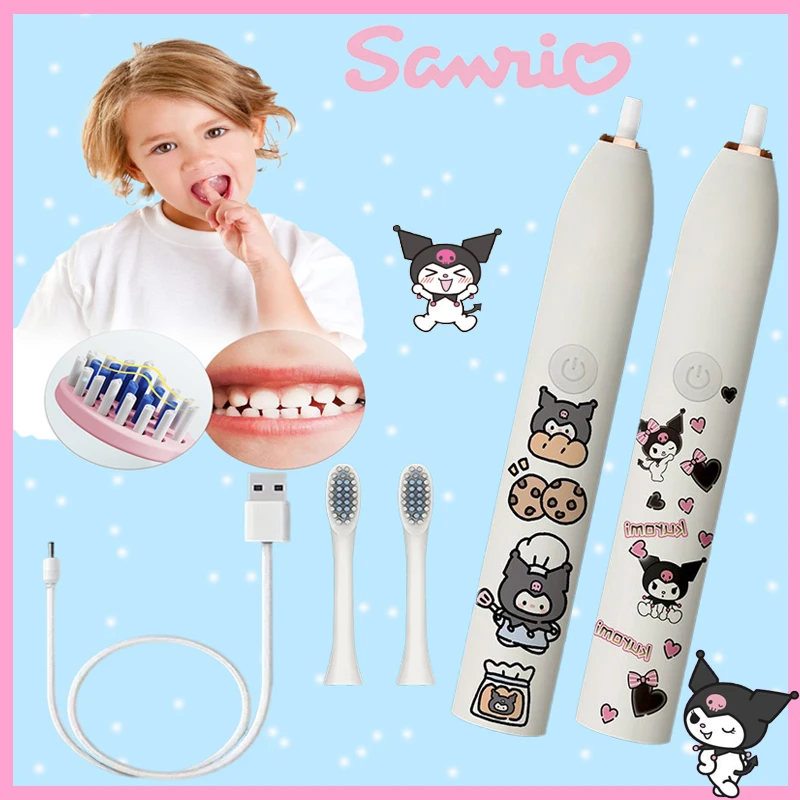 Kawaii Sanrio Kuromi Electric Toothbrush Cartoon Anime Sonic Vibrating Teeth Cleaning Tool Sonic Toothbrush Soft Brush Head
Kawaii Sanrio Kuromi Electric Toothbrush Cartoon Anime Sonic Vibrating Teeth Cleaning Tool Sonic Toothbrush Soft Brush Head