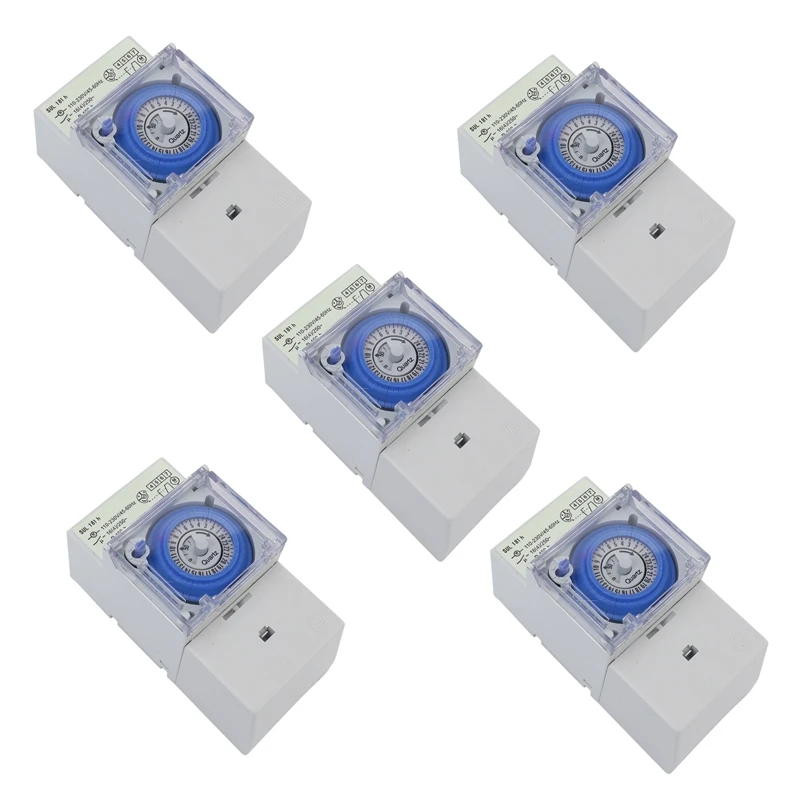 5X SUL181H Mechanical Timer 24 Hours Time Switch Relay Electrical Programmable Timer 24 Hour Din Rail Timer Switch
5X SUL181H Mechanical Timer 24 Hours Time Switch Relay Electrical Programmable Timer 24 Hour Din Rail Timer Switch