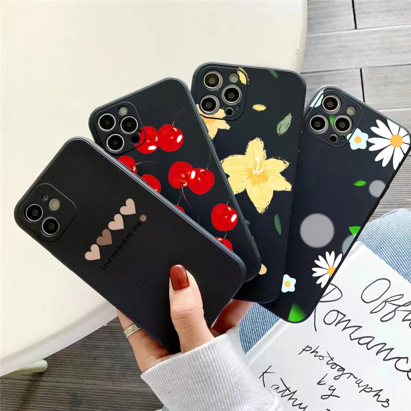 Phone Case For Funda iPhone 11 12 13 Pro Max 12 13 Mini X XR XS Max 5 6 7 8 Plus Coque Silicone Cover Etui Carcasa Black
Phone Case For Funda iPhone 11 12 13 Pro Max 12 13 Mini X XR XS Max 5 6 7 8 Plus Coque Silicone Cover Etui Carcasa Black