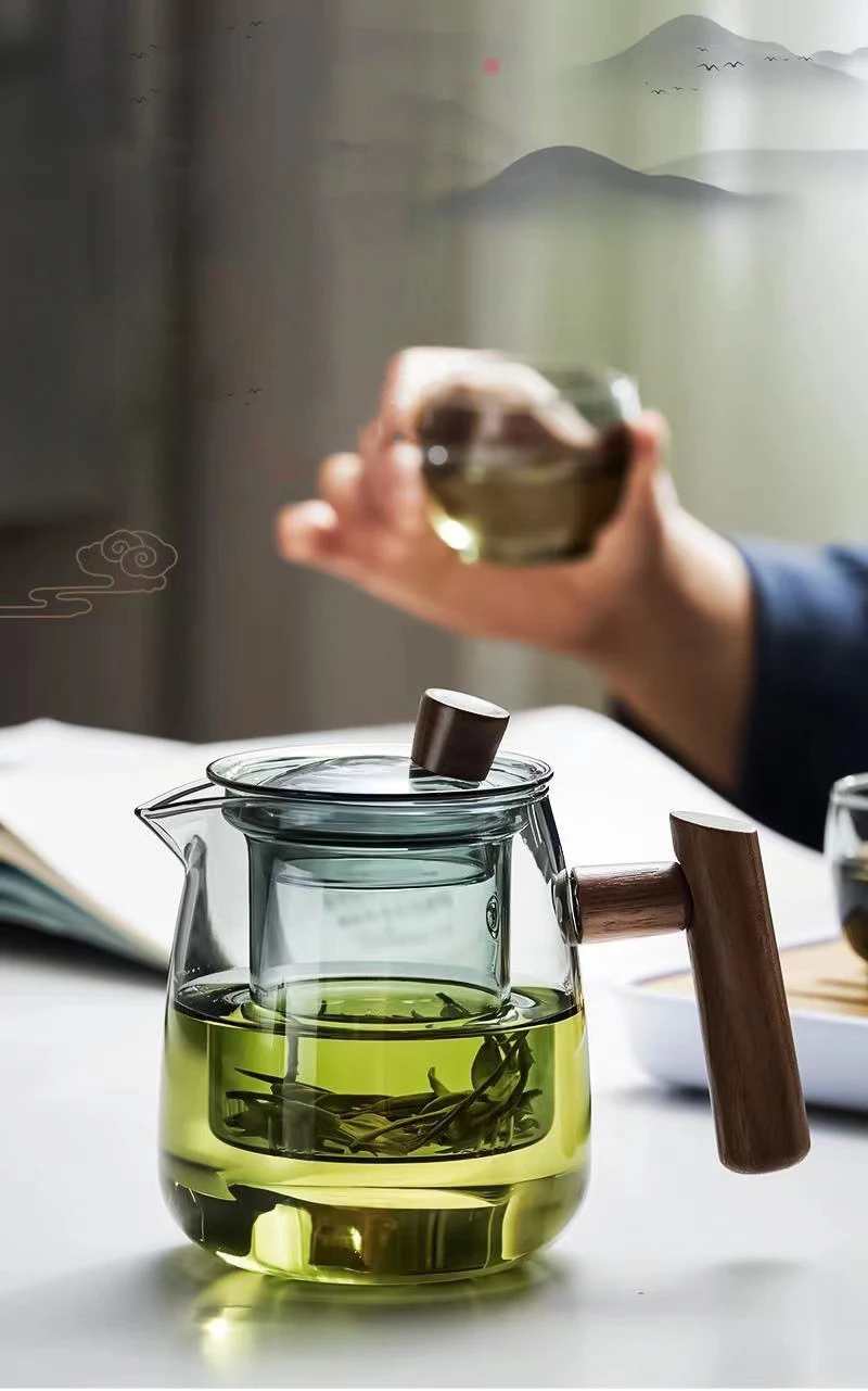 Высококачественный термостойкий стеклянный чайник, утолщенный стеклянный чайник, семейный удобный офисный чайник для чая кунг-фу 
Высококачественный термостойкий стеклянный чайник, утолщенный стеклянный чайник, семейный удобный офисный чайник для чая кунг-фу