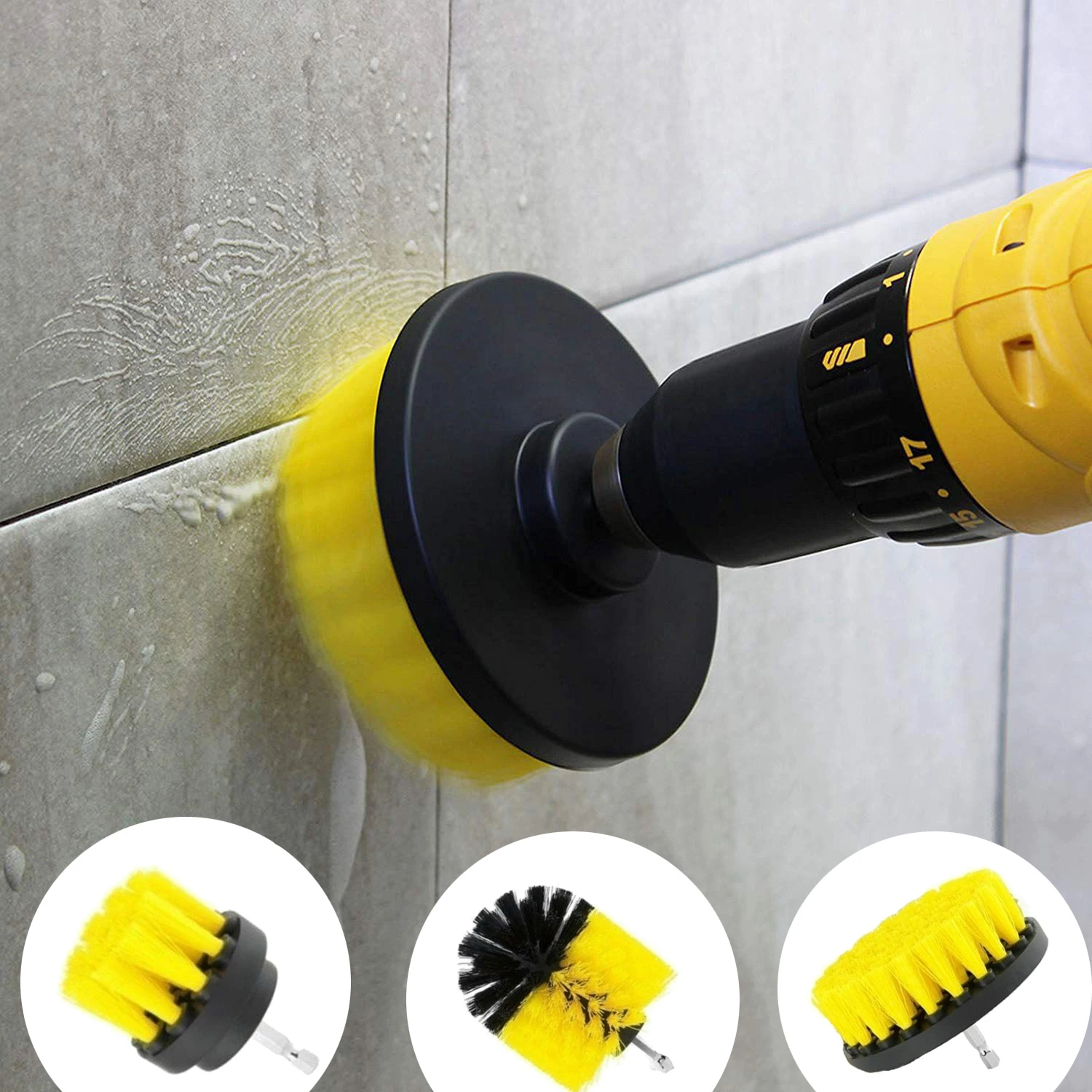 Drill Brush Cleaning Tools All Purpose Cleaner Scrubbing Brushes for Bathroom Shower Surface Grout Tile Tub Kitchen Auto Care
Drill Brush Cleaning Tools All Purpose Cleaner Scrubbing Brushes for Bathroom Shower Surface Grout Tile Tub Kitchen Auto Care