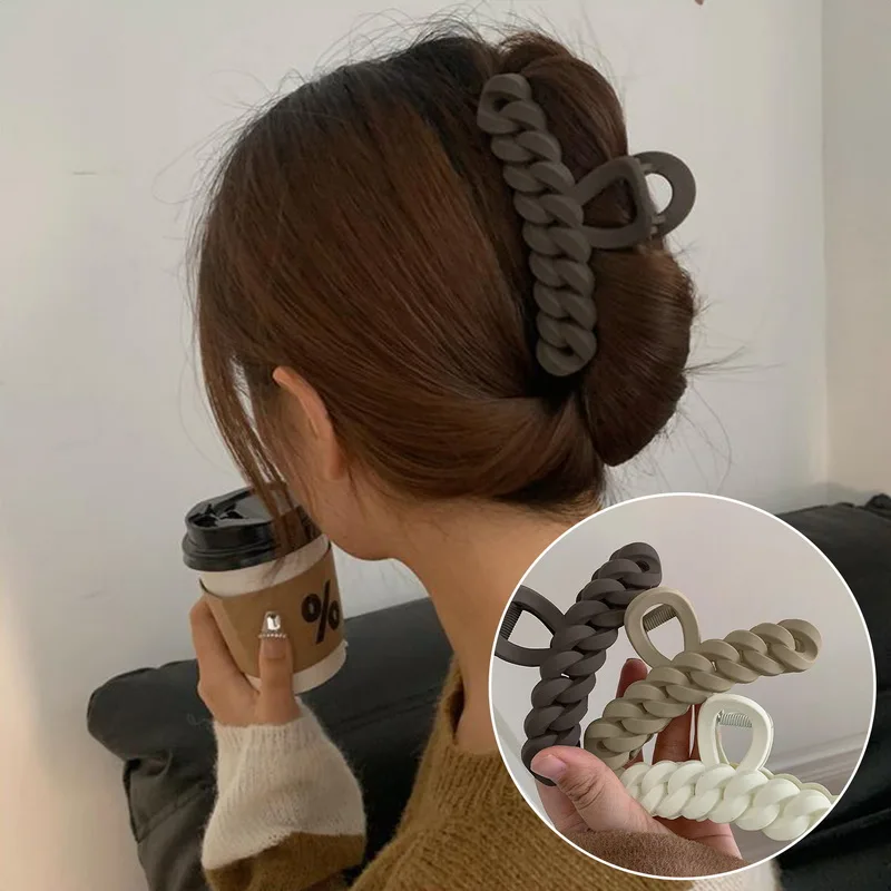 Large Size Cross Hair Clip Solid Color Hair Claws Barrette Crab Ponytail Claw Clip for Women Girls Hairpins Hair Accessories
Large Size Cross Hair Clip Solid Color Hair Claws Barrette Crab Ponytail Claw Clip for Women Girls Hairpins Hair Accessories