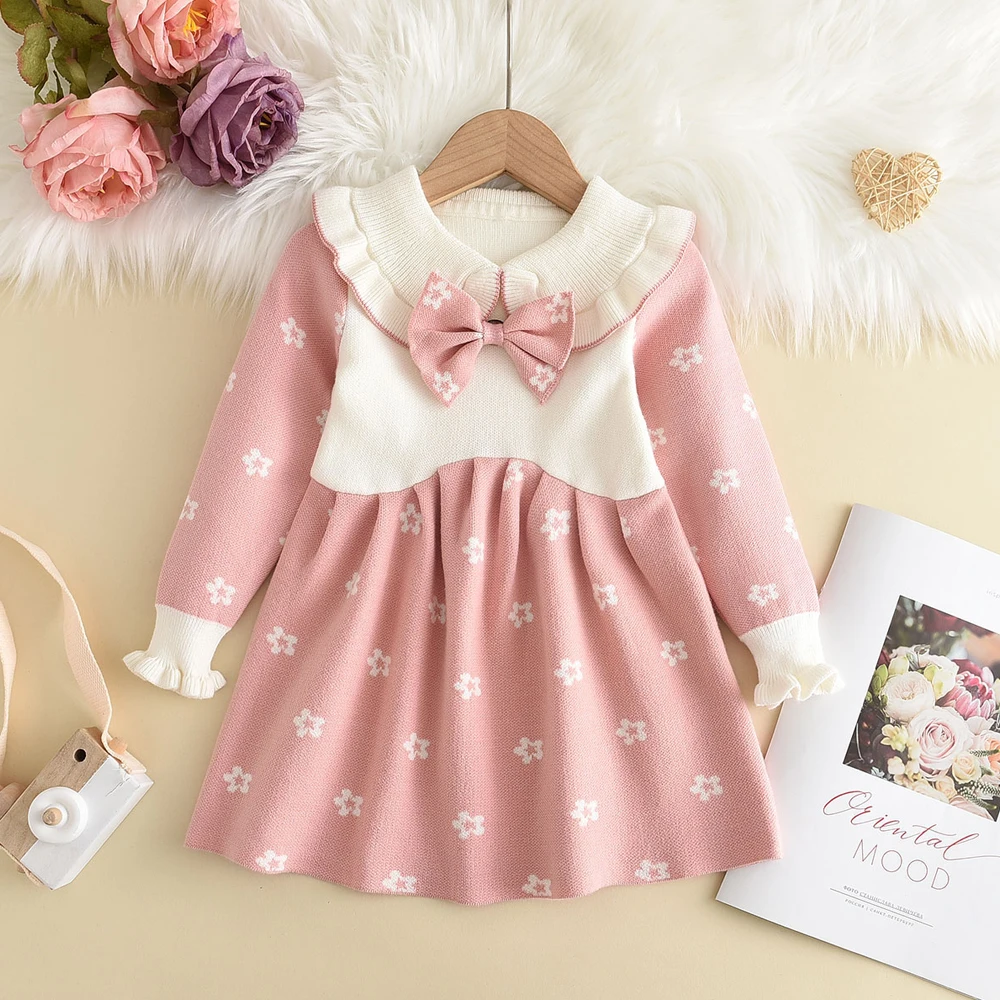 Melario Polka Dots Kids Winter Sweaters Knitted Dress Fall Warm Autumn Girls Sweater Dress Casual Dresses Toddler Girl Clothes
Melario Polka Dots Kids Winter Sweaters Knitted Dress Fall Warm Autumn Girls Sweater Dress Casual Dresses Toddler Girl Clothes