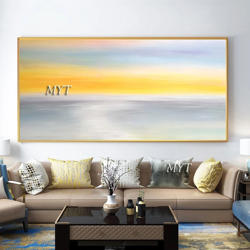 

Warm-toned Contemporary Abstract Oil Painting Simple Decoration Artwork Modern Canvas Art Living Room Wall Picture Unframed