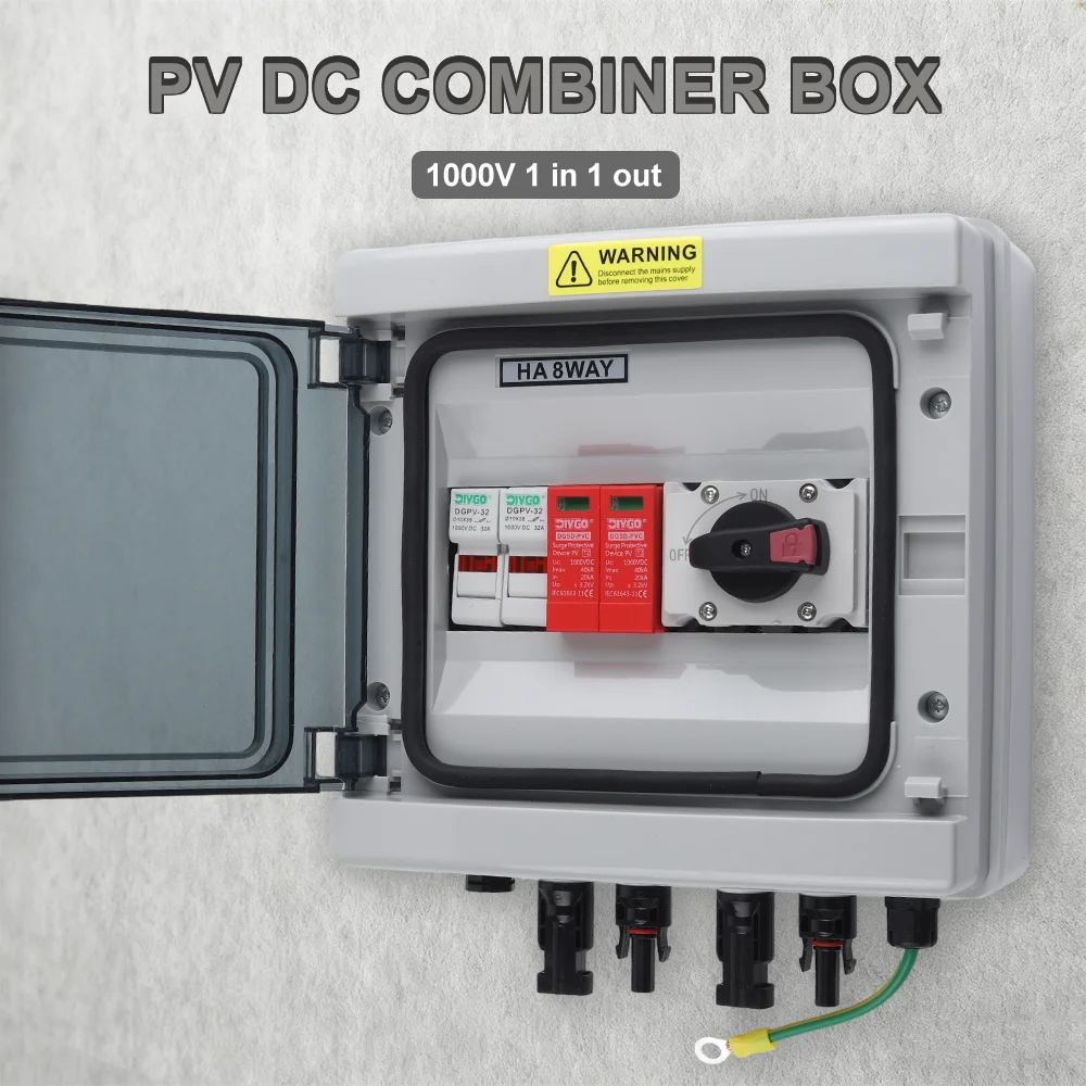 DIY GO Водонепроницаемый соединительный блок PV 1000В 20А
DIY GO Водонепроницаемый соединительный блок PV 1000В 20А