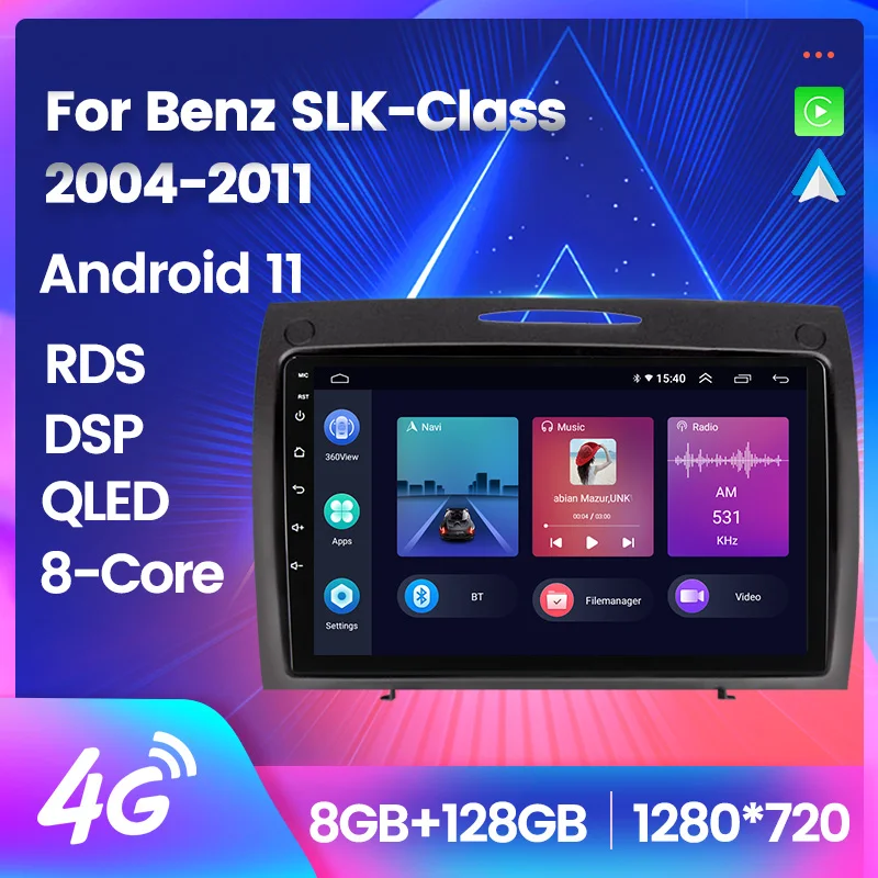 Android 12 RDS Car Stereo Radio Navigation GPS Multimedia Player for 2004-2011 Mercedes Benz SLK Class R171 SLK200 SLK280 SLK300
Android 12 RDS Car Stereo Radio Navigation GPS Multimedia Player for 2004-2011 Mercedes Benz SLK Class R171 SLK200 SLK280 SLK300