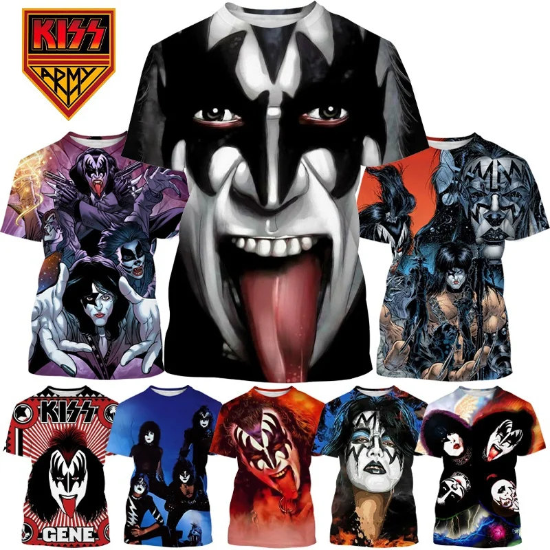 Футболка мужская с 3D-принтом рок KISS Band, модная повседневная рубашка в стиле Харадзюку, топ с круглым вырезом и короткими рукавами, в стиле хи...
Футболка мужская с 3D-принтом рок KISS Band, модная повседневная рубашка в стиле Харадзюку, топ с круглым вырезом и короткими рукавами, в стиле хи...