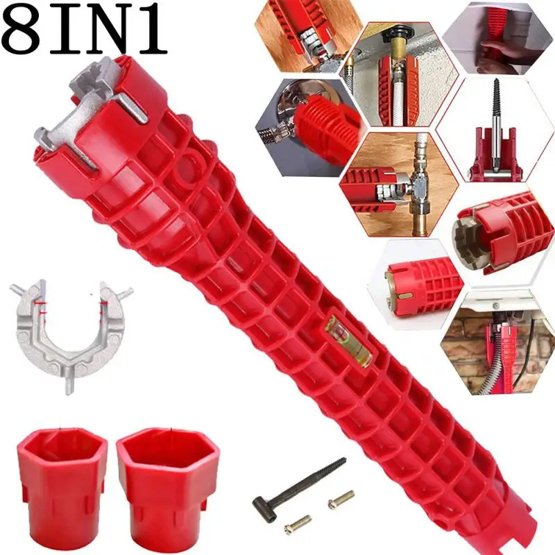 8 In 1 Sink Faucet Wrench Plumbing Repair Tool Handle Double Head Installer Ratchet Wrench Set For Bathroom Wrench Spanner Tool
8 In 1 Sink Faucet Wrench Plumbing Repair Tool Handle Double Head Installer Ratchet Wrench Set For Bathroom Wrench Spanner Tool