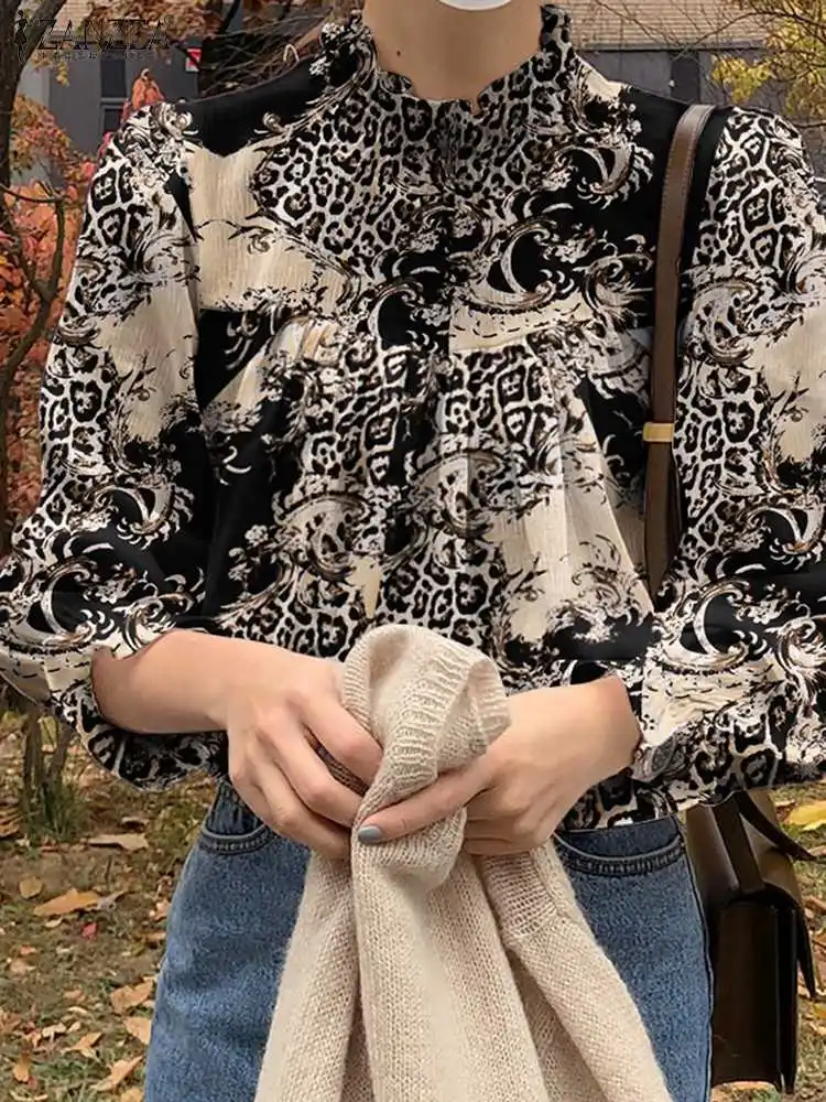 ZANZEA Fashion Holiday Long Sleeve Shirts Casual Office Turtleneck Camisas 2022 Autumn Vintage Printed Tops Women Elegant Blouse
ZANZEA Fashion Holiday Long Sleeve Shirts Casual Office Turtleneck Camisas 2022 Autumn Vintage Printed Tops Women Elegant Blouse