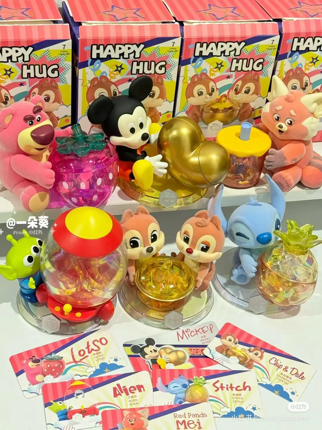 

Kawaii Disney Anniversary Series Blind Box Happy Embrace Theme Anime Figure Mini Decor Caja Ciega Mystery Box Guess Bag Toy Gift