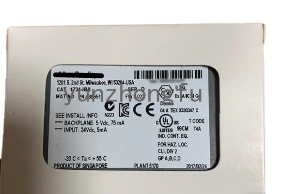 NEW Original 1734-IB8 Digital DC Input Module 24V DC 8Ch Receiver 1734IB8
NEW Original 1734-IB8 Digital DC Input Module 24V DC 8Ch Receiver 1734IB8