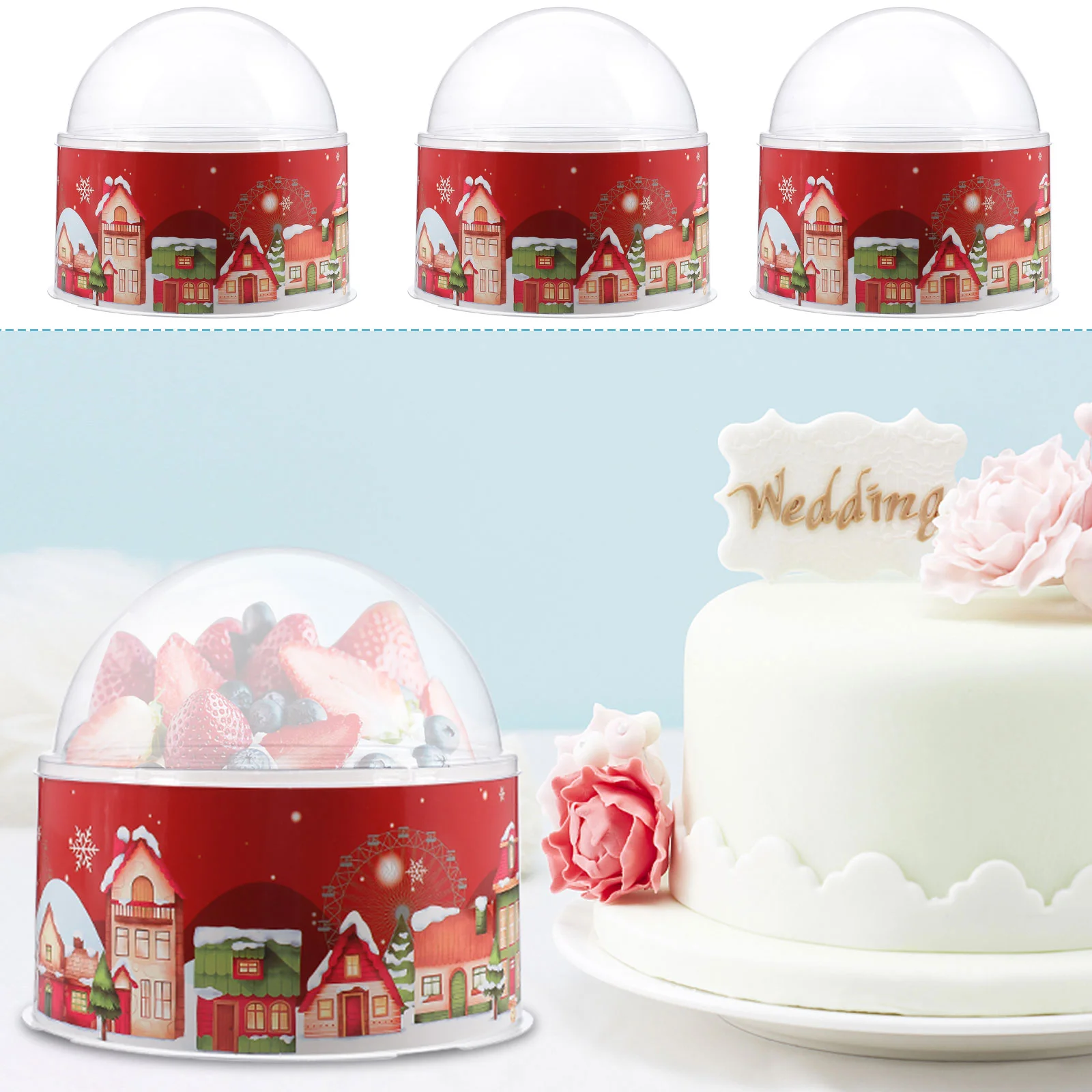 Christmas Mousse Cake Hug Bucket Transparent Mousse Ball Cake Dessert Box Plastic Spherical Packing Box
Christmas Mousse Cake Hug Bucket Transparent Mousse Ball Cake Dessert Box Plastic Spherical Packing Box