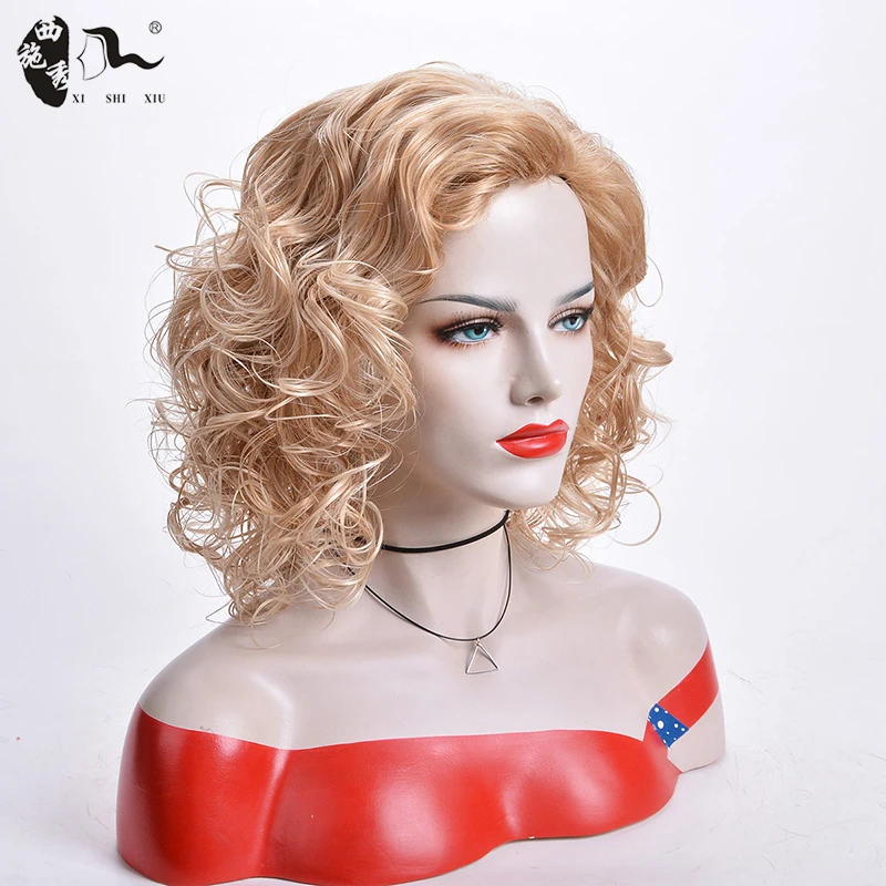 Short Curly Wave Hair Bob Wig Light Brown Synthetic Side Part Wigs Machine Made Glueless High Temperature Fiber Hair For Women
Short Curly Wave Hair Bob Wig Light Brown Synthetic Side Part Wigs Machine Made Glueless High Temperature Fiber Hair For Women