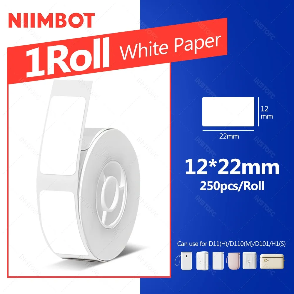 Самоклеящаяся термобумага Niimbot для принтеров D11, D110, D101, белая
Самоклеящаяся термобумага Niimbot для принтеров D11, D110, D101, белая