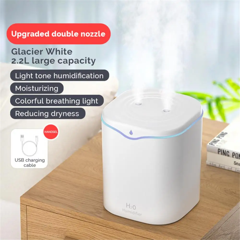 2200ML USB Double Spray Air Humidifier Essential Oil Aromatherapy Diffuser Cool Mist Maker Fogger For Home Office
2200ML USB Double Spray Air Humidifier Essential Oil Aromatherapy Diffuser Cool Mist Maker Fogger For Home Office