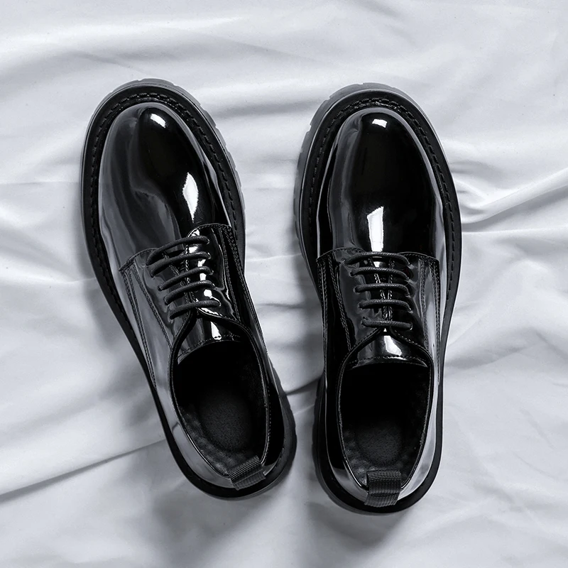 men casual business office formal dresses patent leather shoes lace-up derby shoe gentleman platform footwear black sneakers man
men casual business office formal dresses patent leather shoes lace-up derby shoe gentleman platform footwear black sneakers man