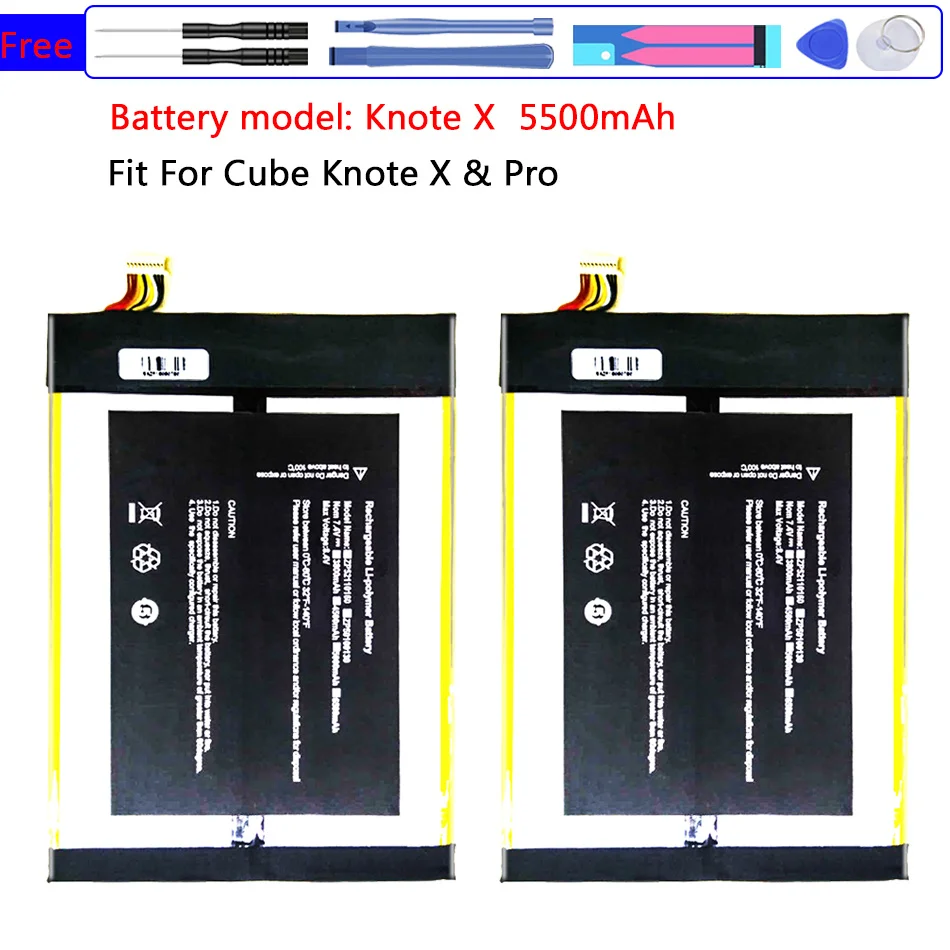 

KnoteX 5500mAh Replacement Battery for ALLDOCUBE Cube Knote X Pro Knote XPro Tablet PC Batteria + free tools
