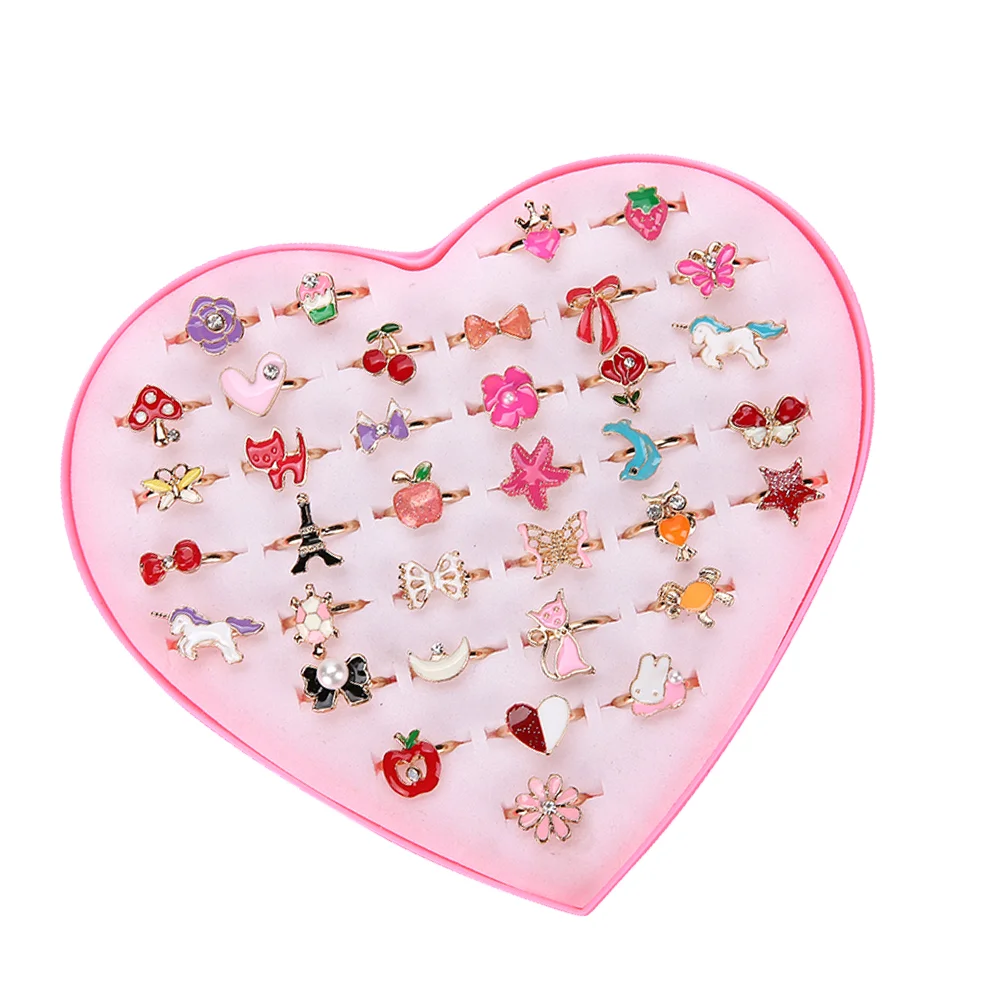 36pcs Alloy Cartoon Rings Lovely Jewelry Toys Gift Party Favors for Children Girls Mixed Patterns and Colors
36pcs Alloy Cartoon Rings Lovely Jewelry Toys Gift Party Favors for Children Girls Mixed Patterns and Colors