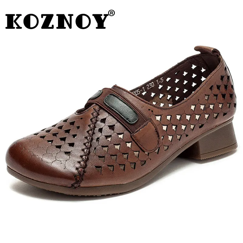 Koznoy 3cm Hollow Manual Suture Genuine Leather Soft Soled Comfy Summer Women Leisure Flats Loafers Moccasins Ladies Comfy Shoes
Koznoy 3cm Hollow Manual Suture Genuine Leather Soft Soled Comfy Summer Women Leisure Flats Loafers Moccasins Ladies Comfy Shoes