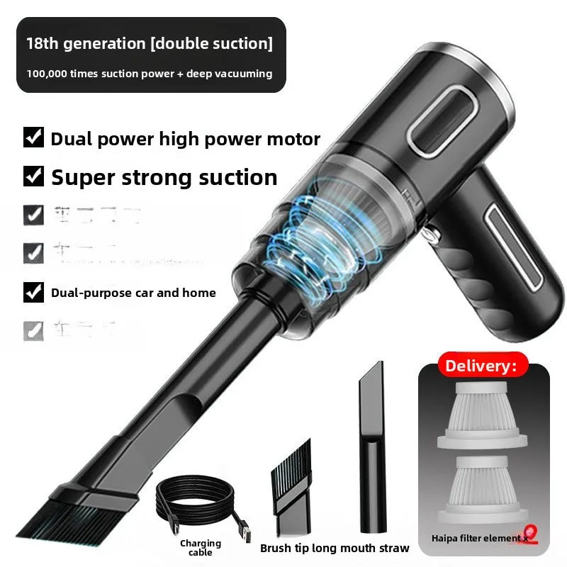 Автомобильный пылесос, беспроводной портативный большой всасывающий бытовой ручной пылесос, маленький мини-пылесос 200 Вт
Автомобильный пылесос, беспроводной портативный большой всасывающий бытовой ручной пылесос, маленький мини-пылесос 200 Вт