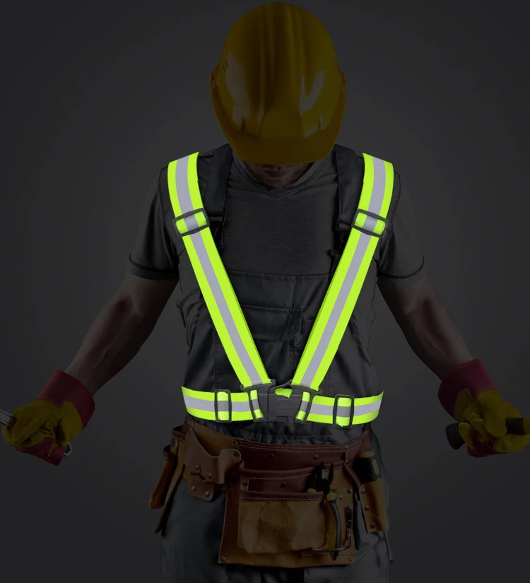 Highlight Reflective Straps Night Work Security Running Cycling Safety Reflective Vest High Visibility Reflective Safety Jacket
Highlight Reflective Straps Night Work Security Running Cycling Safety Reflective Vest High Visibility Reflective Safety Jacket