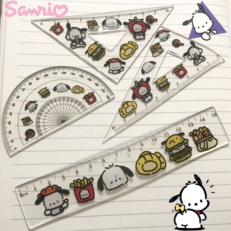 Линейка Sanrio Kuromi Kawaii My Melody, милые канцелярские товары для студентов, треугольная линейка, прямая Линейка, полный комплект измерительной ленты
Линейка Sanrio Kuromi Kawaii My Melody, милые канцелярские товары для студентов, треугольная линейка, прямая Линейка, полный комплект измерительной ленты