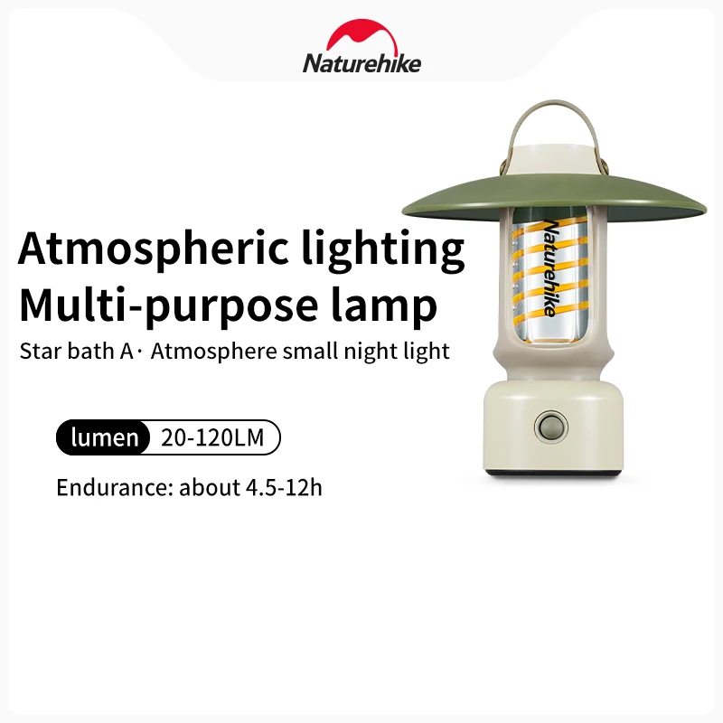 

Naturehike LED Lantern Portable Camping Light Outdoor Tent Light With Hook 5 Modes For Backpacking Hiking Home Emergency Lamp