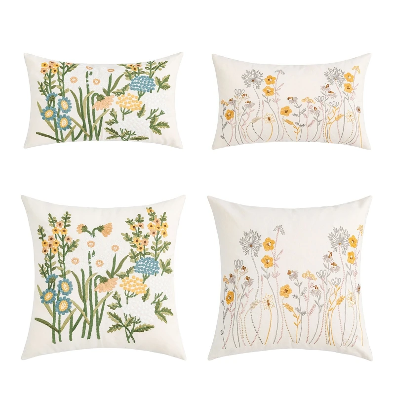 Floral Green Leaves Pillow Cover Simple Embroidered Throw Pillows Covers for Home Living Room Sofa Couch Decoration
Floral Green Leaves Pillow Cover Simple Embroidered Throw Pillows Covers for Home Living Room Sofa Couch Decoration