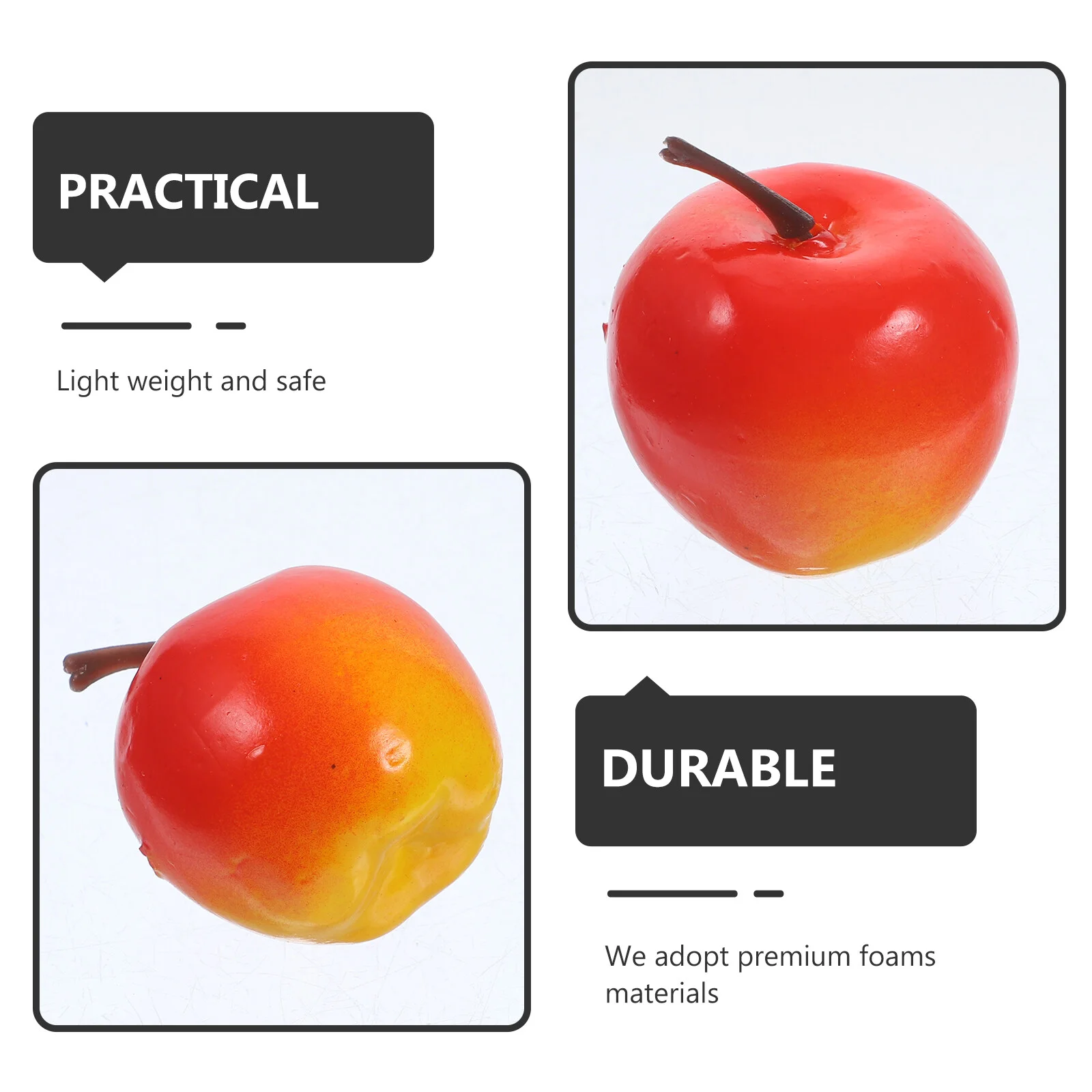 60 Pcs Food Toy Simulation Apple Model Fake Fruit Artificial 3.5x3.5x3cm Toys Foams Red Apples Photography Props
60 Pcs Food Toy Simulation Apple Model Fake Fruit Artificial 3.5x3.5x3cm Toys Foams Red Apples Photography Props