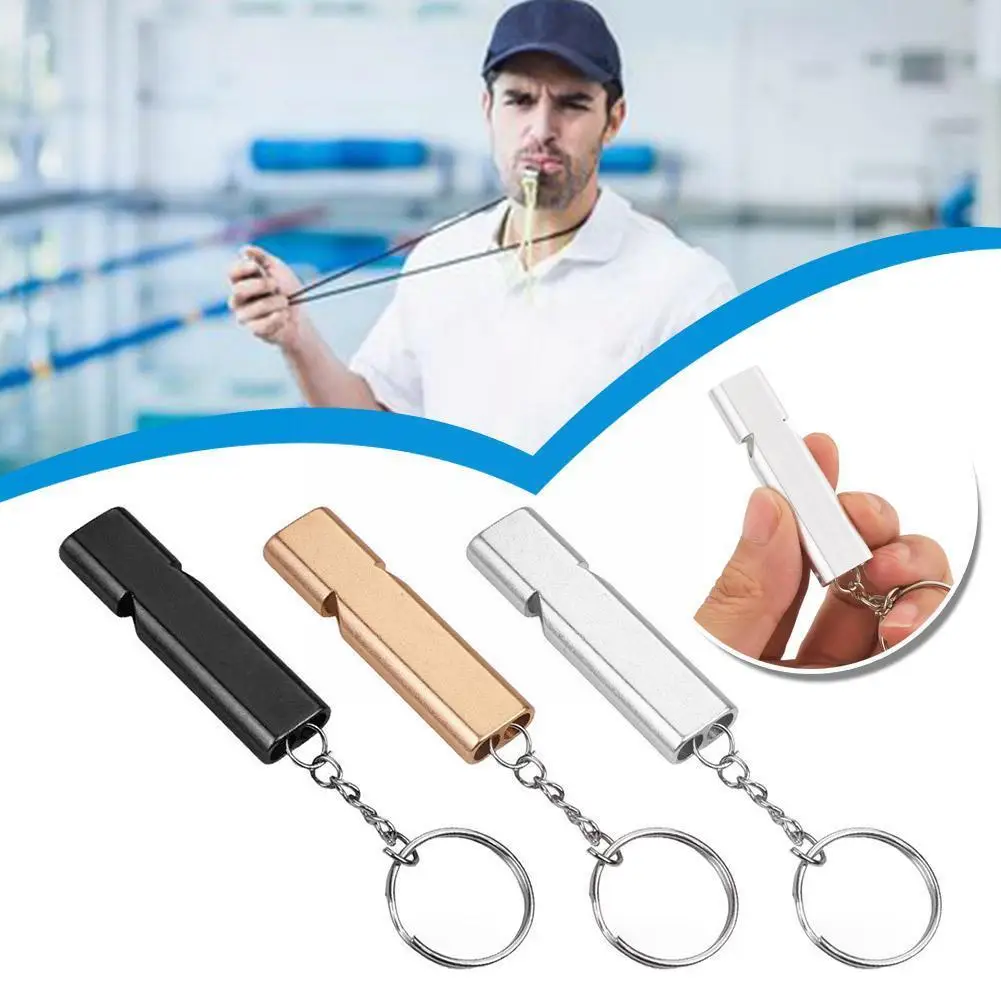3pcs Outdoor Survival Whistle Aluminum Alloy Double Aid Dual-frequency High Volume Hiking First Tube Camping Outdoors Whist W7t2
3pcs Outdoor Survival Whistle Aluminum Alloy Double Aid Dual-frequency High Volume Hiking First Tube Camping Outdoors Whist W7t2