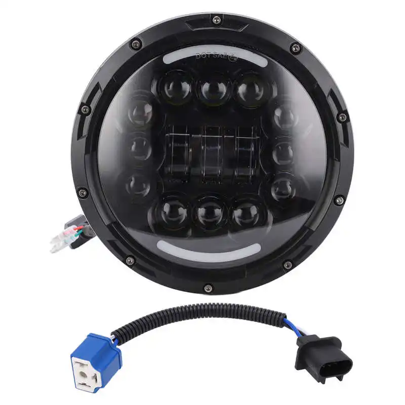 Front Headlamp 4400LM Round Aluminum Housing PC Lens Motorcycle Headlight 7in/17.78cm Dustproof Replacement for Wrangler for 12V
Front Headlamp 4400LM Round Aluminum Housing PC Lens Motorcycle Headlight 7in/17.78cm Dustproof Replacement for Wrangler for 12V