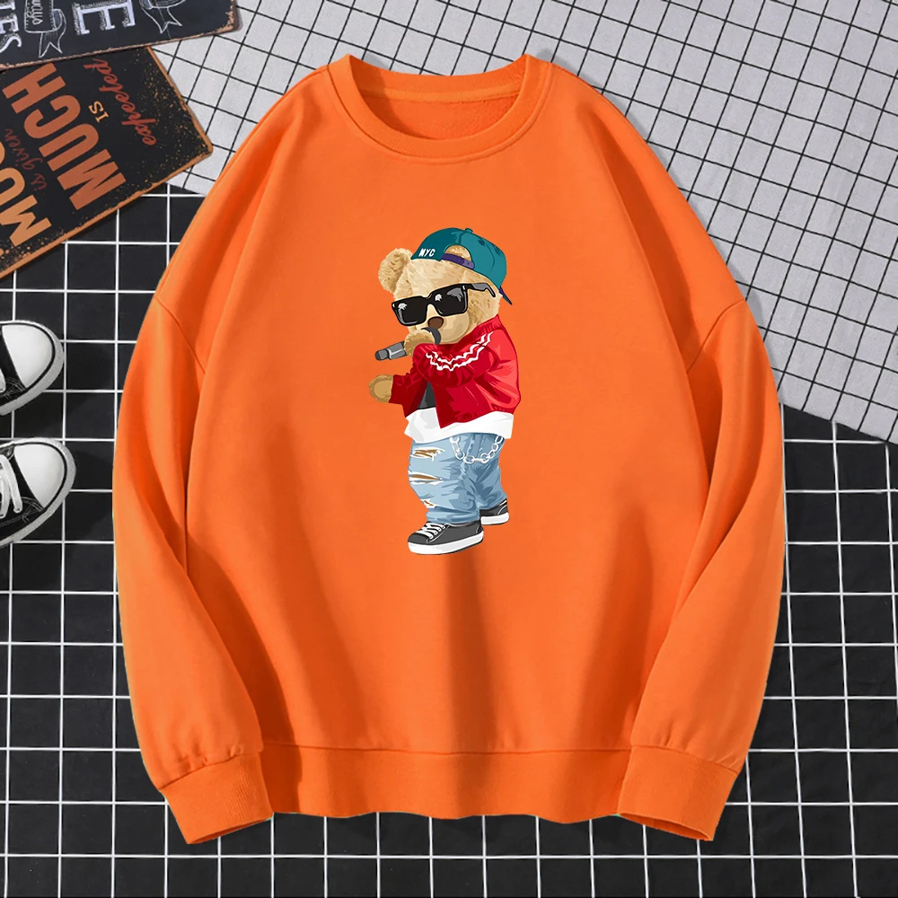 Singing Bear Printing Women Hoodies Harajuku Crewneck Hoodie Fashion Oversize Hoody Autumn Daily Comfortable Female Tracksuit
Singing Bear Printing Women Hoodies Harajuku Crewneck Hoodie Fashion Oversize Hoody Autumn Daily Comfortable Female Tracksuit